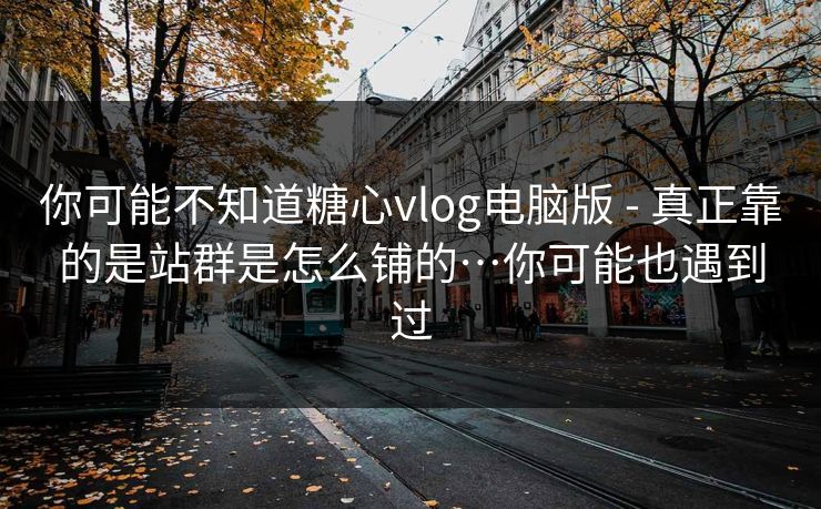 你可能不知道糖心vlog电脑版 - 真正靠的是站群是怎么铺的…你可能也遇到过